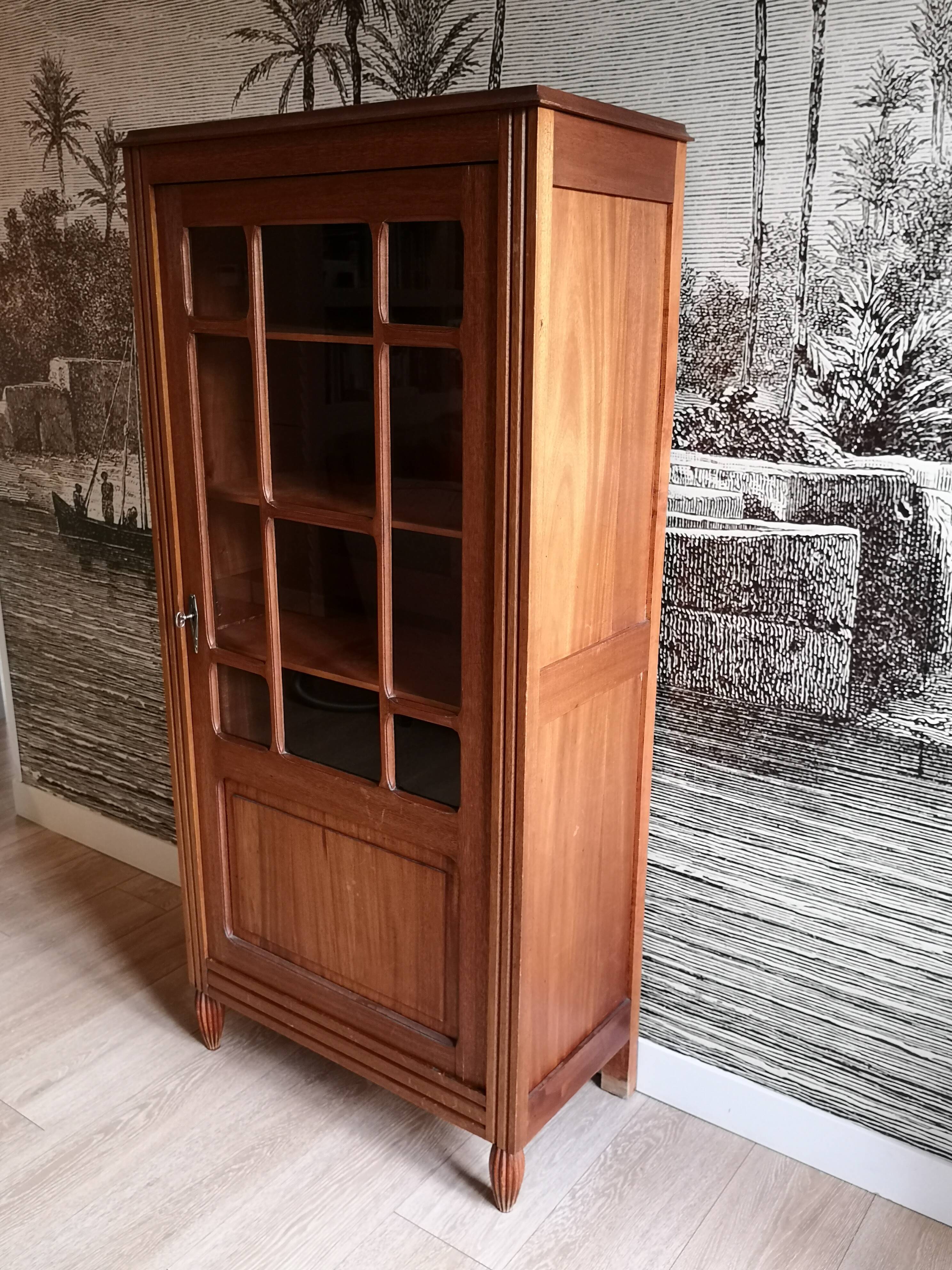 Glass-glazed Parisian wardrobe