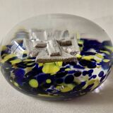 Antique sulfide paperweight - Cross of Jesus