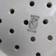 Digoin white earthenware strawberry drain plate - circa 1950 - Vintage