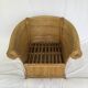 Pair of vintage rattan armchairs