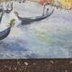 Huile sur panneau du Grand Canal à Venise