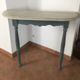 Patinated wooden console