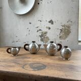 Art Deco pewter teapot set René Delavan