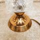 Brass and glass lamp 50s
