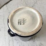 Milk pot blue king Salins art deco 30s