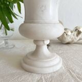 Vintage alabaster Medici vase table lamp