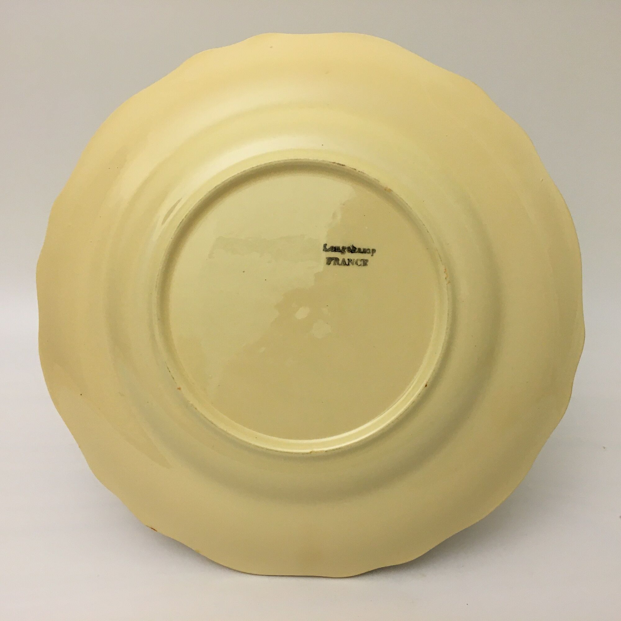 6 Flat plates Faiencerie "Longchamp – France"