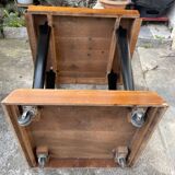 Side table, art, decoration on casters