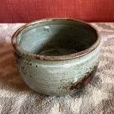 Stoneware Butter Dish Signed A