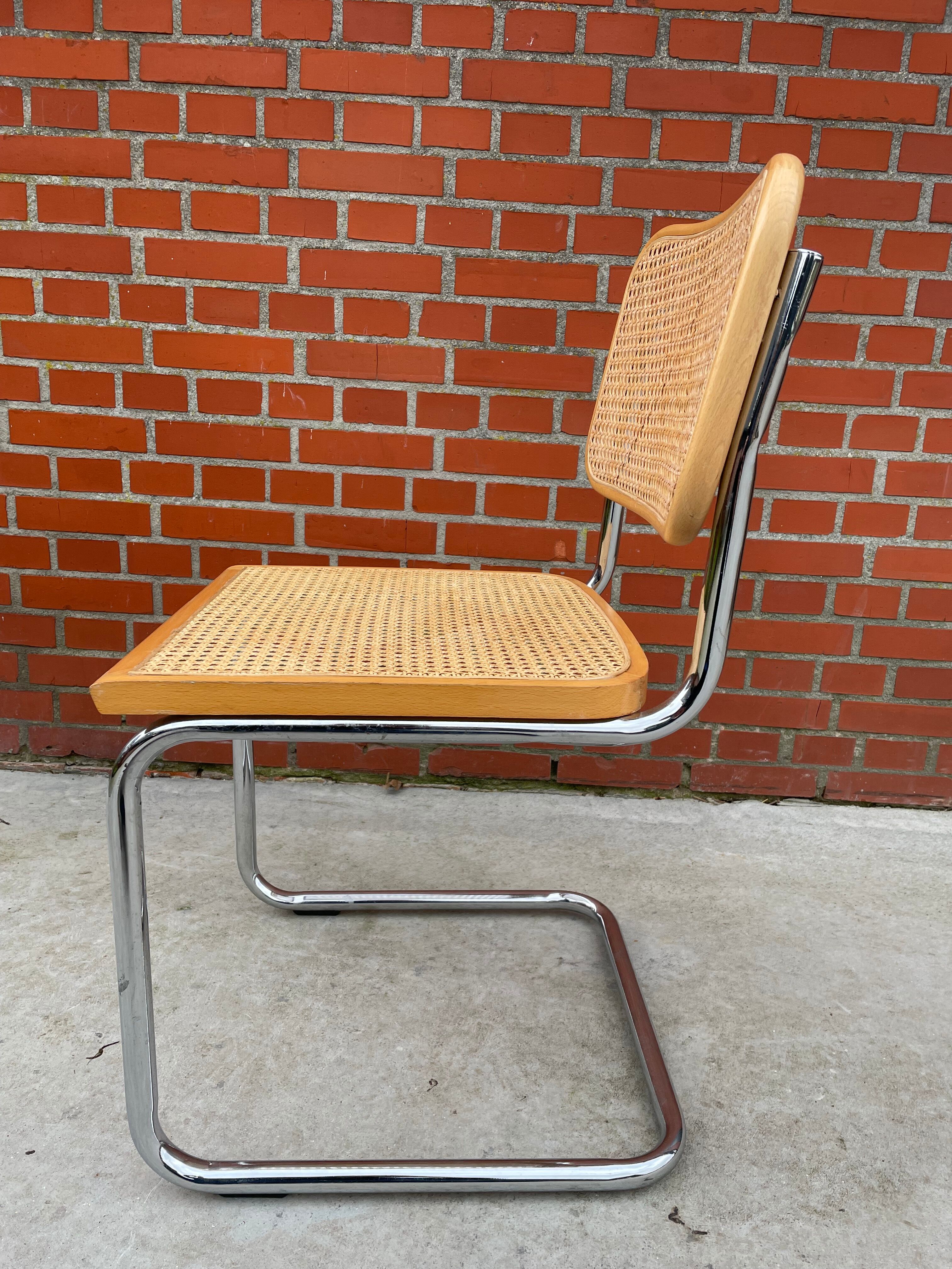 Cesca design chair b32 model in chrome
