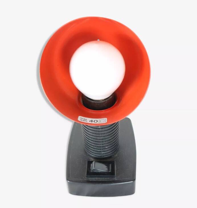 Nuova Veneta Lumi red table/wall lamp vintage