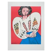 Henri matisse : la blouse roumaine, lithographie signée