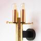 German "space age" appliques in gilded brass Bega Bloom (4 AVAILABLE).