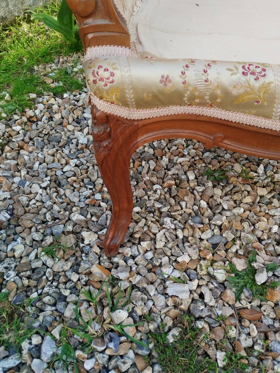 Paire de fauteuils anciens style louis xv