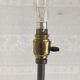 Tripod floor lamp in brass and metal – 50s/60s