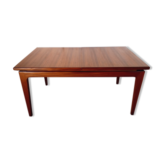 Vintage Scandinavian 60s teak table with integrated extensions