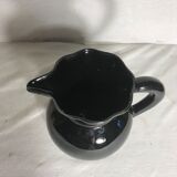 Ancien pichet en céramique émaillée noire, années 70