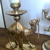 Pair of brass candlesticks