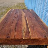 Rectangular teak dining table