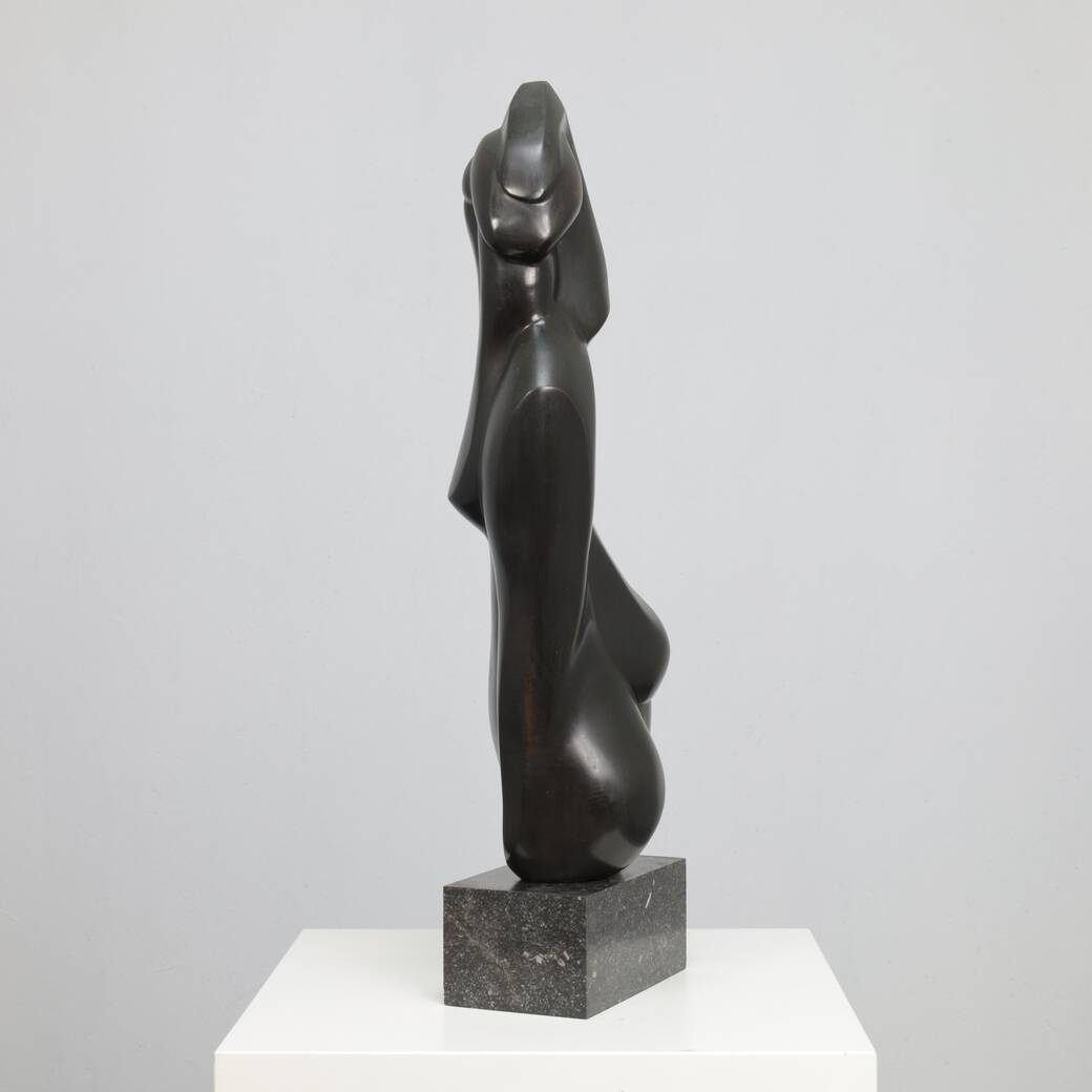 Bronze woman figure sculpture by Francine Govers, Netherlands, 1990s