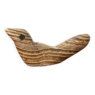 Oiseau presse papier en onyx