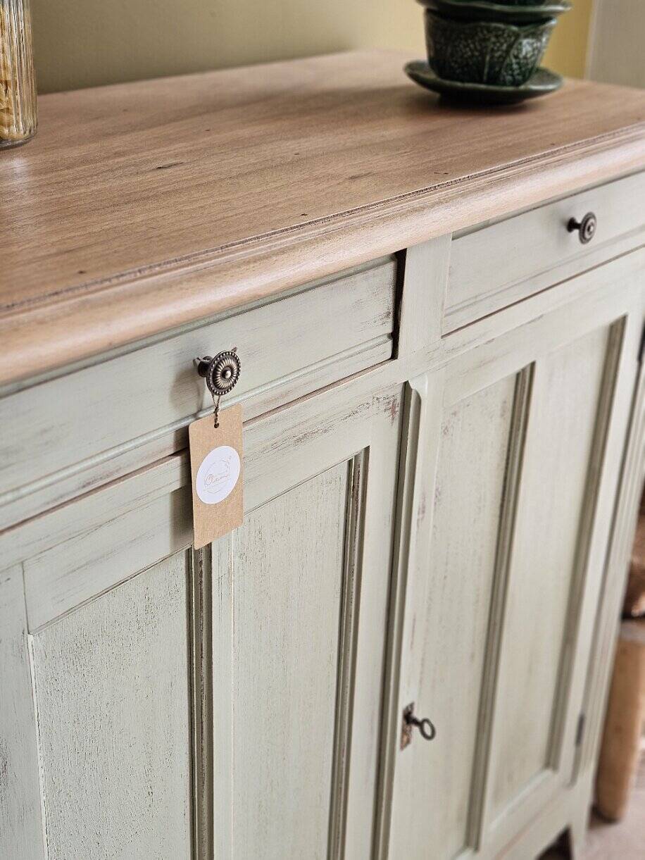 Vintage Parisian buffet with patina in solid wood | Léonie