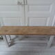 Bench, pearl grey patinated end of bed