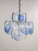 Disc pendant lamp blue transparent Italy