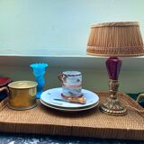 Braided rattan top, 32 x 46 cm