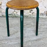Vintage wood and metal stool circa 60's
