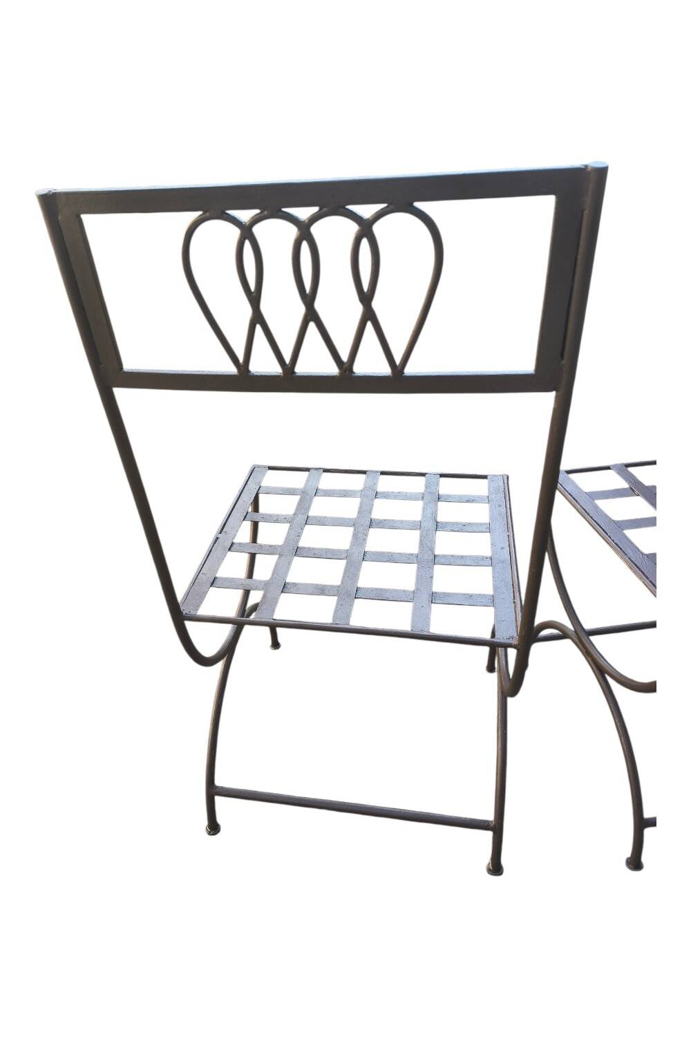 Vintage wrought iron chairs