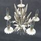 Lustre floral Hollywood Regency, années 1970