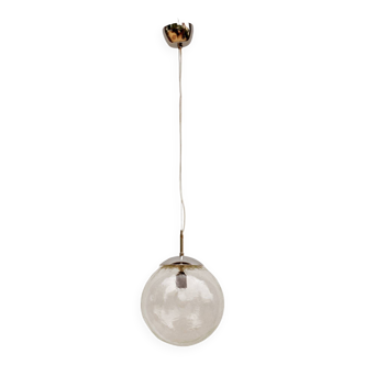 Lampe suspendue moderniste, Polam Wrocław, Pologne, années 1970.