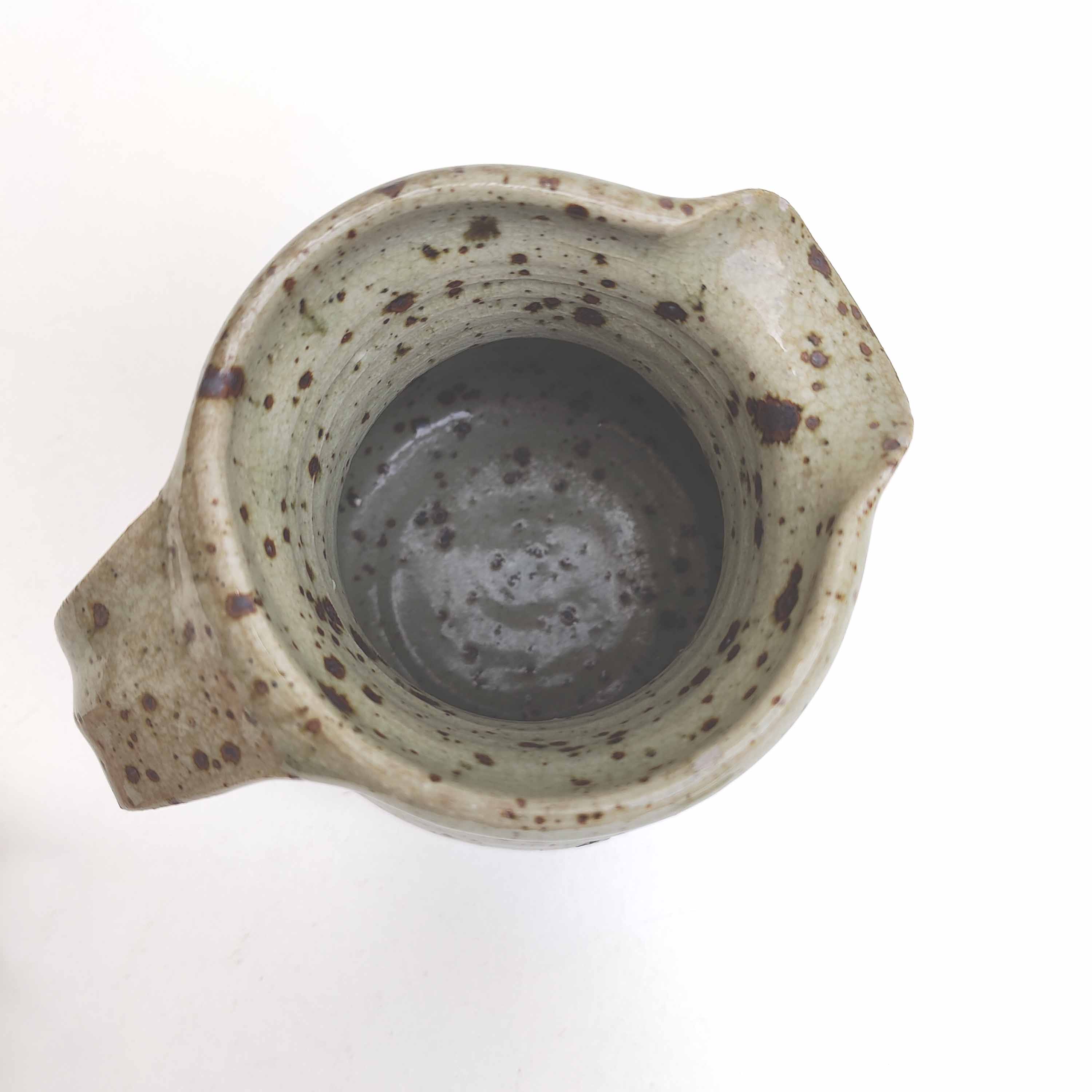 Pyrity sandstone pitcher Gustave Tiffoche 60s