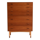 Commode danoise des années 1950 en teck, design de Børge Mogensen.