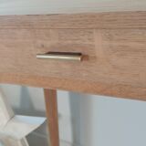 Raw wood desk, 1960s