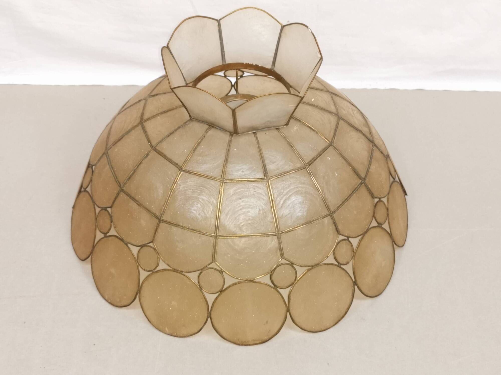 Vintage chandelier, mother-of-pearl suspension
