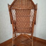 Old rattan armchair