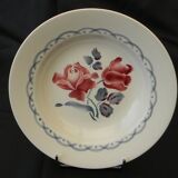 6 deep plates in earthenware digoin sarreguemines. model cannes.