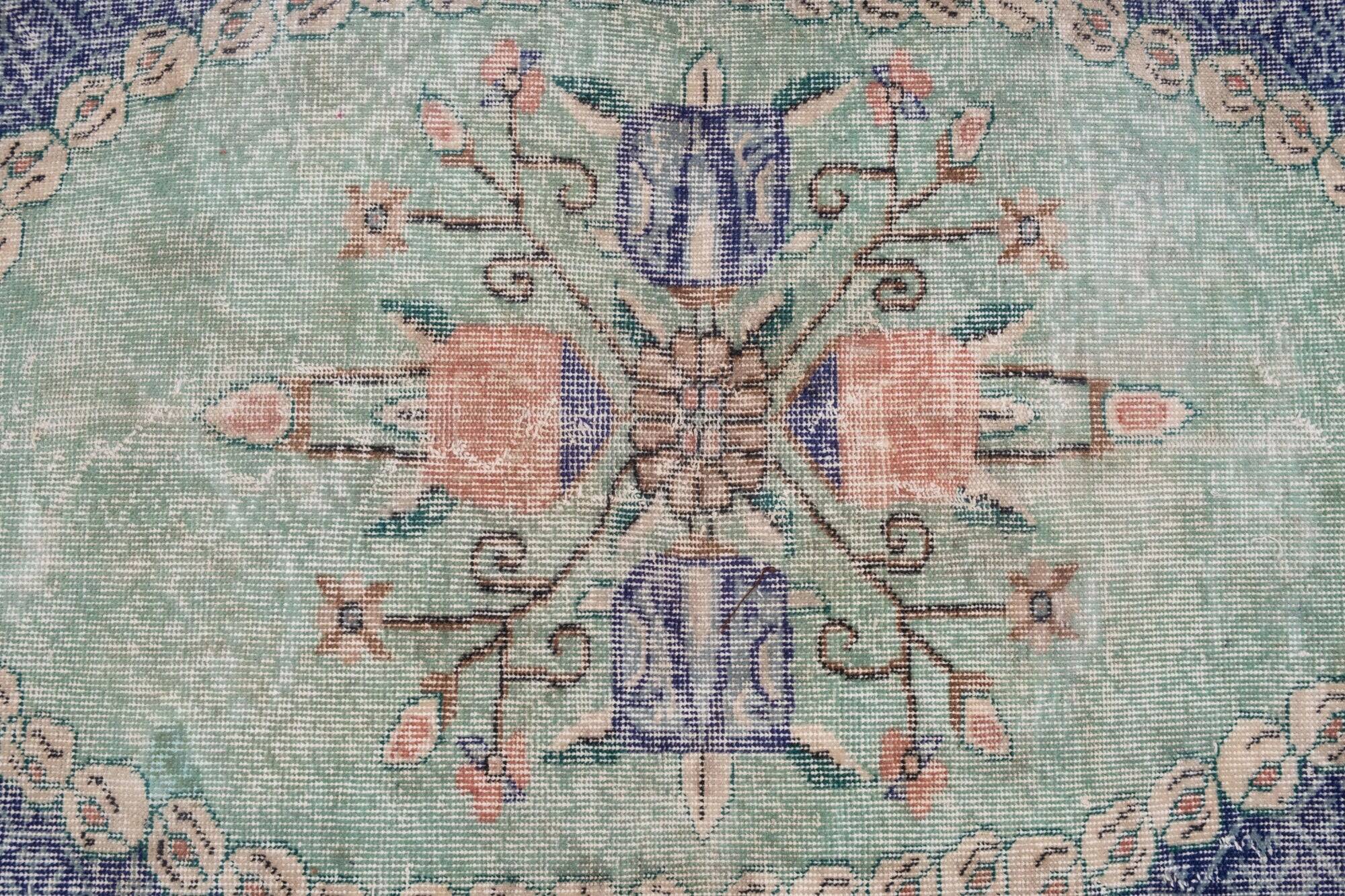 Vintage Turkish Oushak rug 192x304 cm