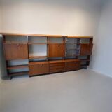 Système mural Wall-Unit Alfred Hendrickx pour Belform en Teck 1960's