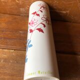 Vase roll leonor mataillet ceramic painting flowers vintage