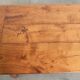 French dining table from the 18th century with a fruitwood top and oak base