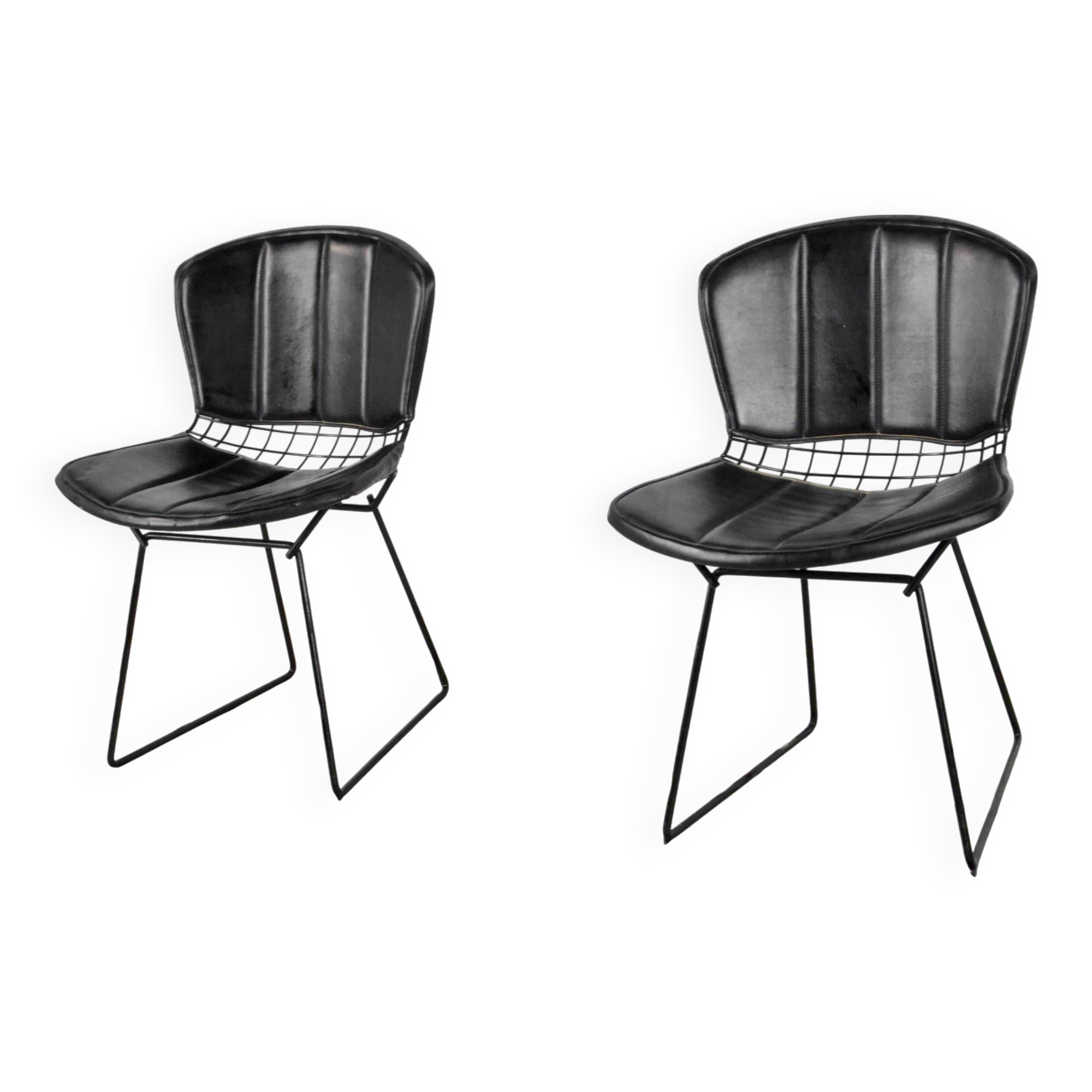 Harry Bertoia Side Chairs With Original Upholstery, Mint 1970's