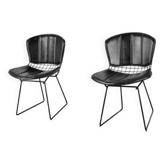 Harry Bertoia Side Chairs With Original Upholstery, Mint 1970's