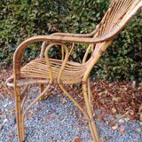 Pair of rattan chairs - 1970