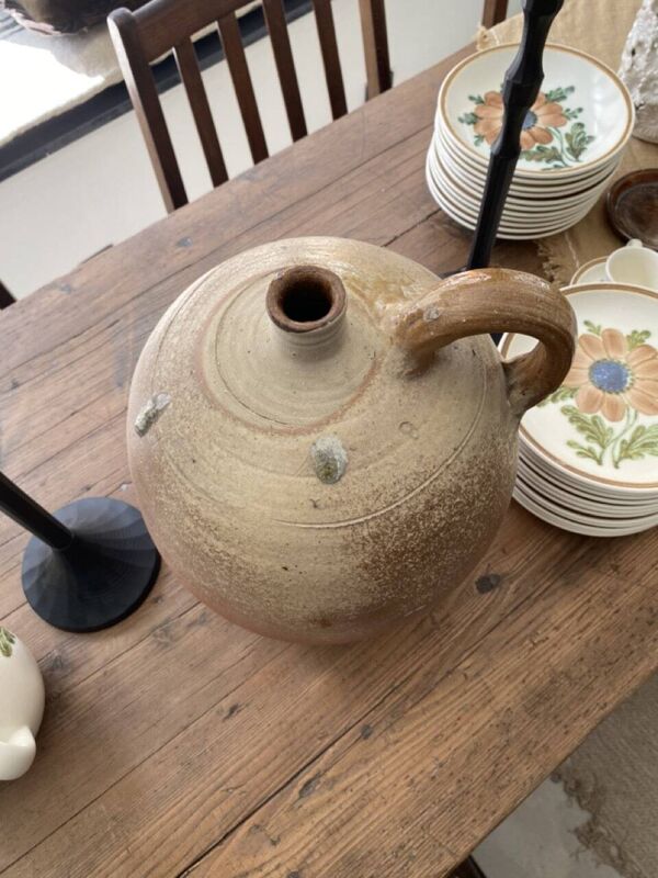 Vase jarre ancienne en grès émaillé