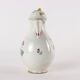 Antique white porcelain coffee pot from Vienna, painted, 18th century.
