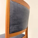 Vintage Set of 6 Solid Wood & Leather Chairs – FOLRM 75 by Andreas Hansen (Price is for 6)
