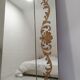 Large brasserie bistro mirror in eglomised glass
